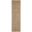 Natural Brown Handwoven Jute Diamond Runner Rug