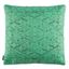 Lila 20" Sea Green Embroidered Cotton Pillow