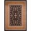 Lyndhurst Black and Tan Floral Synthetic Area Rug 8'x11'