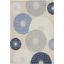 Aloha Geometric Blue/Grey Easy-Care Synthetic Area Rug 7'10" x 10'6"