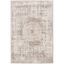 Ivory Rectangular Hand-knotted Synthetic Area Rug 3' x 5'