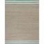 Natural Green Handwoven Geometric Wool Area Rug