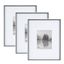 Gray and White Wood 16x20 Matted Photo Frame Set