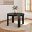 Contour Black Solid Wood Round Dining Table, 47 Inch