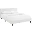 Anya Full Double White Faux Leather Upholstered Bed Frame