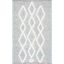 Blue and Ivory Hand-Knotted Wool Rectangular Area Rug