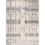 Gray Abstract 5' x 8' Washable Synthetic Area Rug