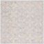 Elegant Hand-Tufted Wool Square Rug in Beige - 6'x6'