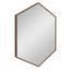 Walnut Brown Rectangular Wood Full Length Vanity Mirror