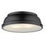 Duncan 14" Matte Black Indoor Flush Mount Light