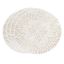 White Beaded Round Placemats Set of 4