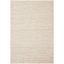 Ivory Hand-Knotted Jute 4' x 6' Non-Slip Area Rug