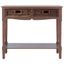 Beige Pine Transitional Console Table with Storage Drawers