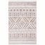 Augustine Emmett Taupe/Ivory Geometric Synthetic Area Rug, 6'4" x 9'6"