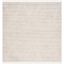 Nomadic Artistry 8' Square Beige Wool & Synthetic Boho-Chic Area Rug