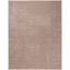 Taupe Rectangular Hand-Knotted Synthetic Area Rug