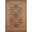 Elegant Navy & Natural Hand-Knotted Synthetic Area Rug - Easy Care, 59 in