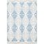 Hand-Knotted Woolen Bliss Blue Rectangular 6' x 9' Area Rug