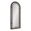 Rustic Brown 53'' Full-Length Arched Wooden Wall Mirror