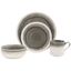 Hearth Grey Ceramic 16-Piece Dinnerware Set