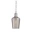 Transitional Satin Nickel 1-Light Pendant with Mercury Glass Shade