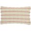 Blush and Ivory Embroidered Rectangular Throw Pillow