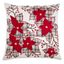 Red and Plaid Poinsettia 20" Decorative Pillow Cover