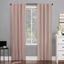 Blush Pink Thermal Blackout Back Tab Curtain Panel 40" x 63"