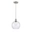 Athens Brushed Satin Nickel Mini Pendant Light with Glass Shade