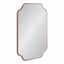 Bronze Scalloped Rectangular Wood Vanity Mirror 24"x36"