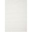 White Hand-Knotted Synthetic Shag Area Rug