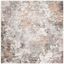 Jasmine 59" Square Gray Synthetic Area Rug