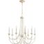 Elegant Persian White 8-Light Traditional Chandelier