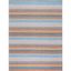 Coastal Charm Gray Stripe Handwoven Cotton Area Rug 8' x 10'