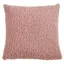 18" Blush Faux Fur Square Decorative Pillow