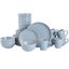 Blue Ceramic 32-Piece Dinnerware Set for 8