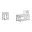 Coventry 36" White Pine Coffee and End Tables Set with Drawers