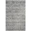 Adirondack Black and Silver Hand-Knotted Synthetic Area Rug