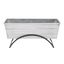 Medium White Galvanized Steel Flower Box with Stand