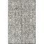 Ivory and Black Handwoven Wool and Synthetic Area Rug, 5' x 8'