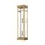 Elegant Antique Brass Dimmable Lantern Sconce with Clear Glass