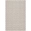 Ivory and Grey Handwoven Geometric Cotton Area Rug