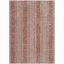 Reversible Flat Woven Light Beige & Terracotta Synthetic Rug 4' x 5'7"