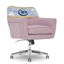 Lilac Memory Foam Swivel Home Office Chair