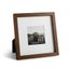 Walnut Brown 8x8 Oak Wood Picture Frame with Glass