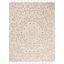 Ivory Wool Round Tufted Handmade Blossom Area Rug, 9' x 12'