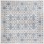 Elysian Square Hand-Knotted Gray Synthetic Easy-Care Rug