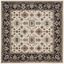 Lyndhurst 7' x 7' Square Cream/Navy Synthetic Area Rug