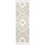 Ivory and Taupe Handmade Wool Tufted Runner Rug, 2'3" x 7'