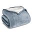 Dusty Blue Full Reversible Sherpa Fleece Blanket